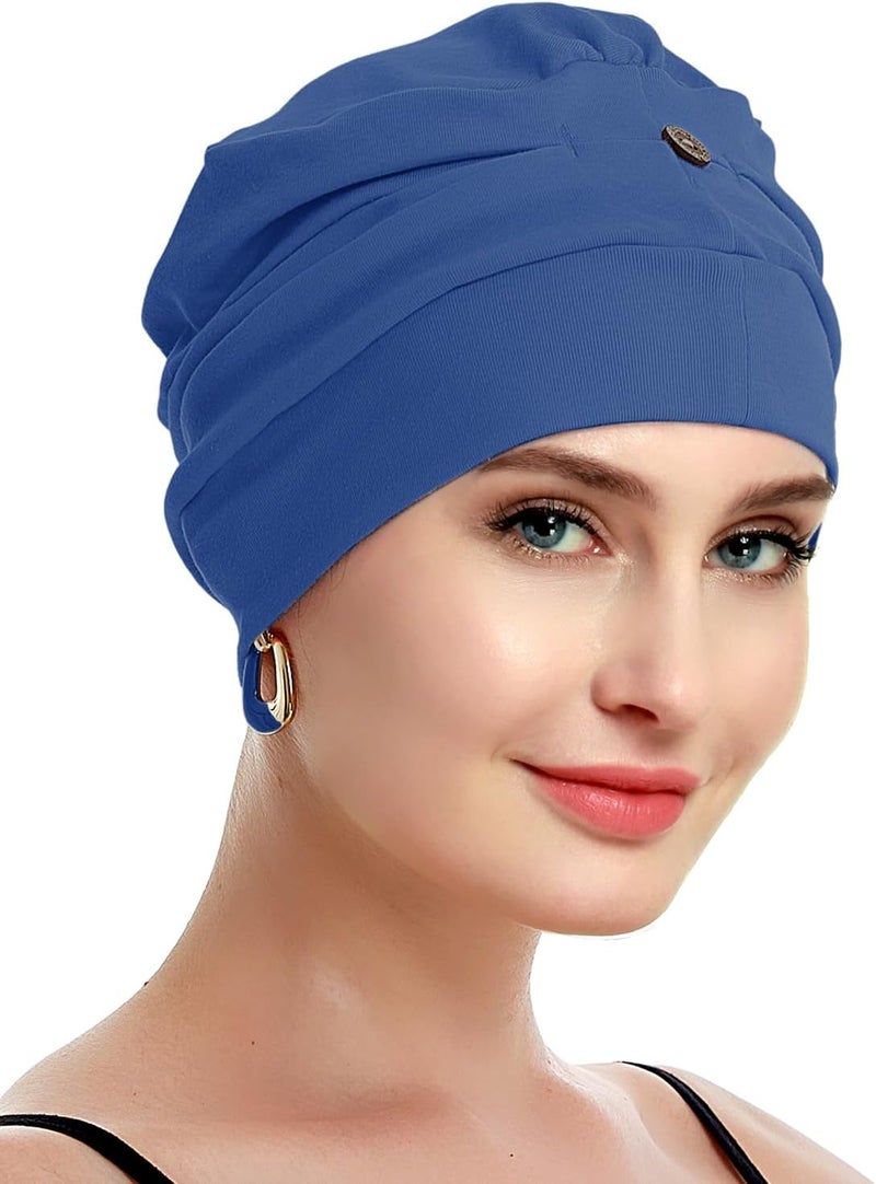 osvyo Cotton Chemo Turbans for Women Cancer Hairloss hat - Cotton Lightweight Headwear Sealed Packaging - Image 4