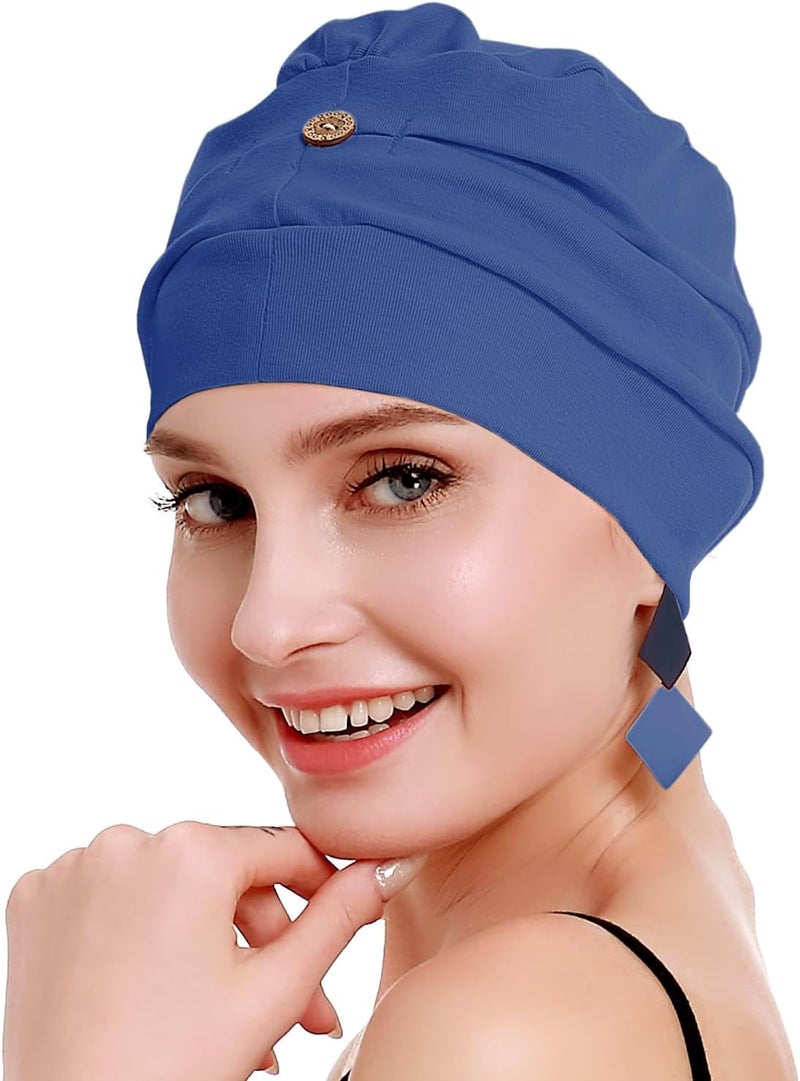 osvyo Cotton Chemo Turbans for Women Cancer Hairloss hat - Cotton Lightweight Headwear Sealed Packaging - Image 3