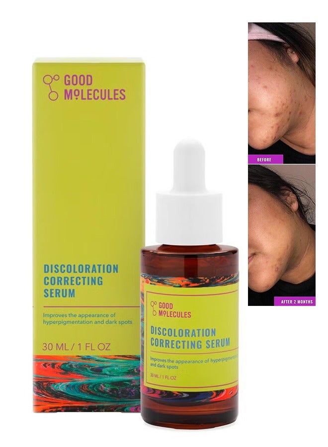 Good Molecules Discoloration Correcting Serum 30ml, Tranexamic Acid Ester Salt and Niacinamide for Dark Spots, Sun Damage and Age Spots, Skincare Face  - Image 1