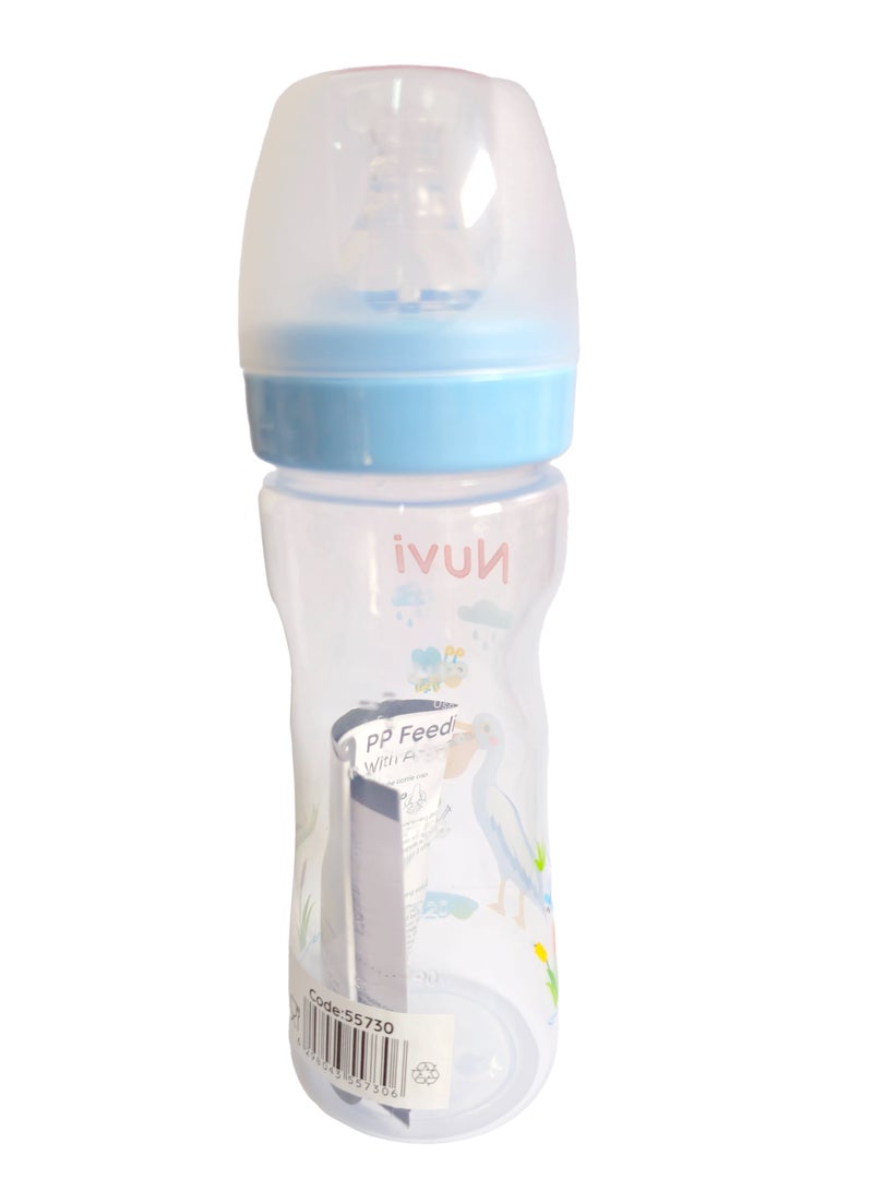 Nuvi Wide Neck Streamline Plastic Feeding Bottle 240ml - Assorted - Image 3