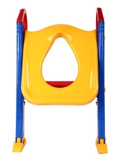 BLOOMING TIME Child-Friendly Toilet Seat with Ladder: Easy Installation and Comfort in Blue and Red  - Image 4