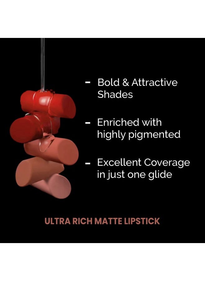 VERYMISS Ultra Rich Matte Lipstick | Long Wearing Formula | High Color Payoff| Vegan | 3.5 Gm | 311 Caramel Margarita  - Image 4