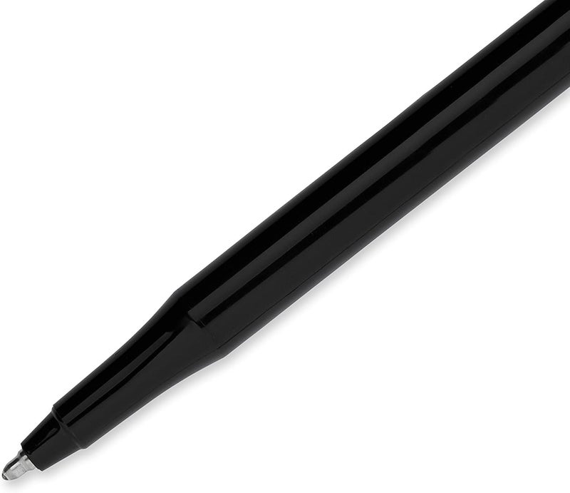 Paper Mate أقلام حبر جاف بيل ميت إيرازرمات ستيك ذات رأس متوسط - عبوة 12 قلم حبر أسود - Image 2