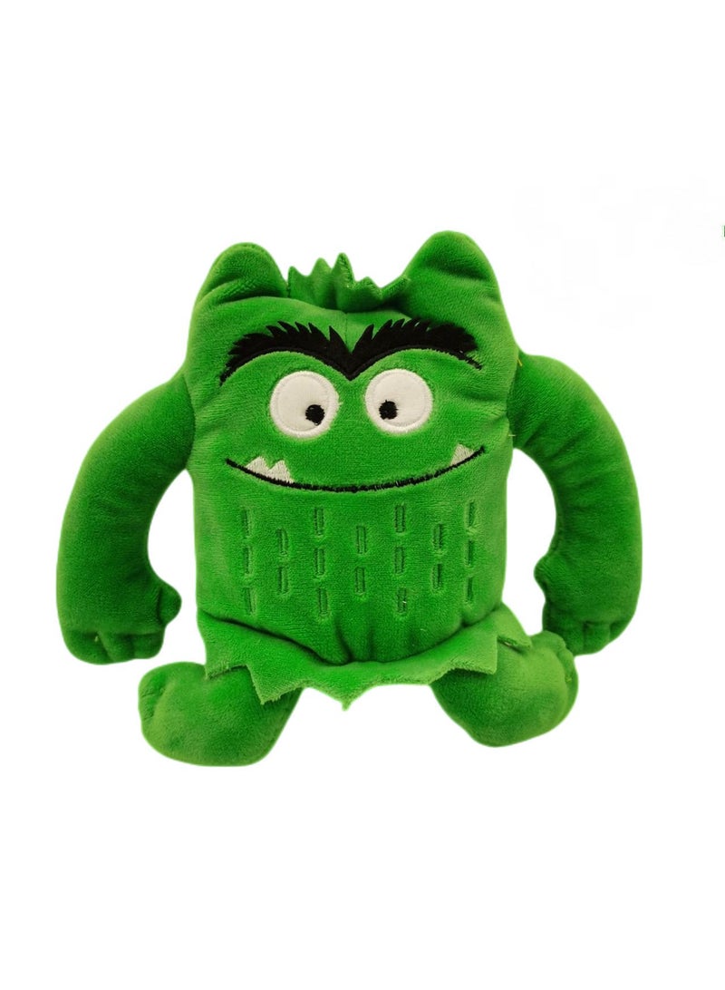 Cute Expression Doll Little Monster Plush Toy Green 13Cm - Image 1