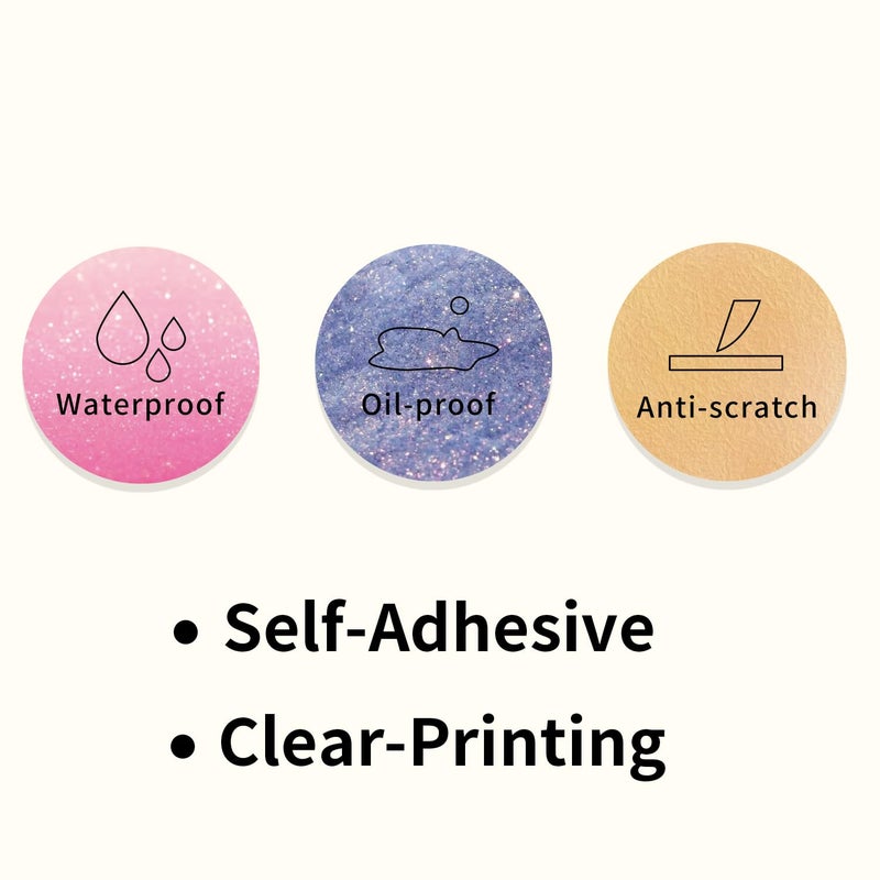 STARLIBOO Pink 2 Inch Round Thermal Sticker Labels, 600/Roll, Direct Thermal Printer Stickers for Business Organizing - Image 3