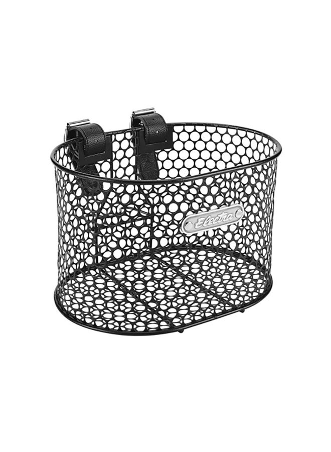 Electra Bicycle Company Electra Honeycomb Small Strap-Mounted Handlebar Basket Black - Image 1