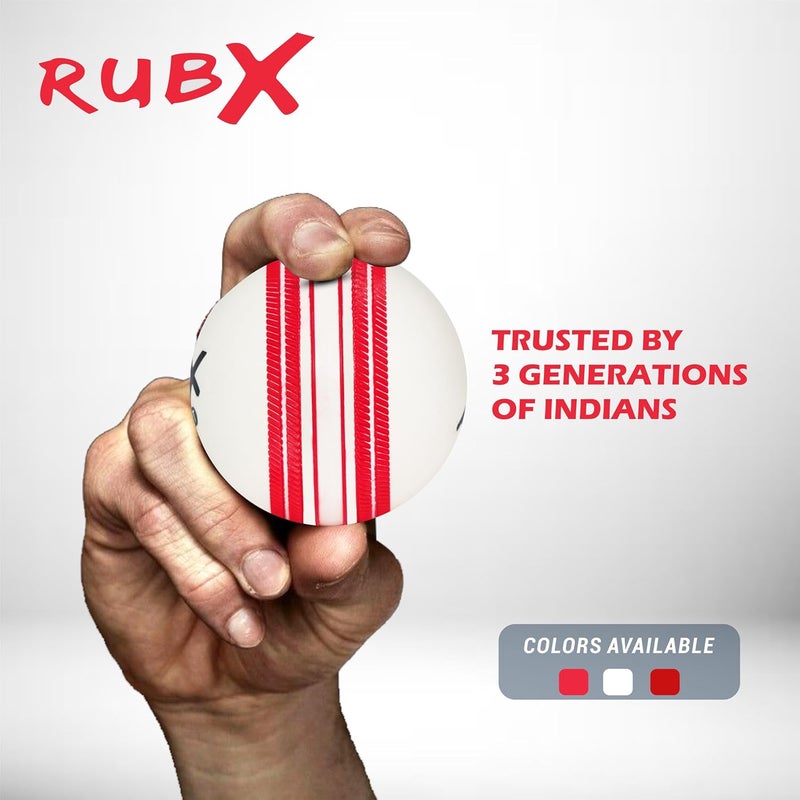 RUBX PVC T-20 Plus Practice Cricket Wind Balls 110g – Pack of 3, (White), for Indoor & Outdoor, Street & Beach Cricket - Image 4