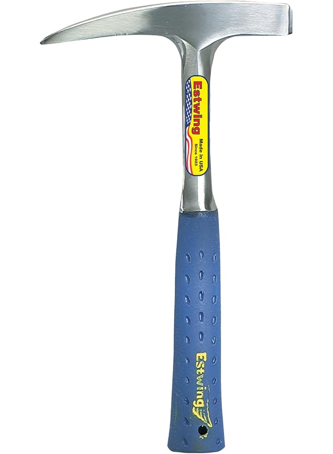 Estwing E3-14P Rock Pick - 14 Oz Geological Hammer With Pointed Tip & Shock Reduction Grip - E3-14P Blue - Image 1