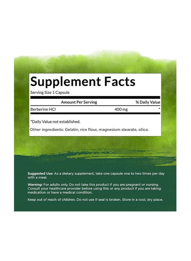 Swanson Berberine 400mg – 97% Pure Berberine HCl – Natural Support for Blood Sugar, Cholesterol & Heart Health – 60 Veg Capsules - Image 5