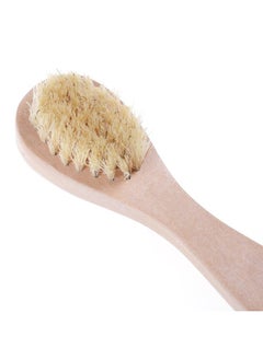 37YIMU Face Cleansing Brush for Facial Exfoliation, Natural Bristles Brush For Dry Brushing - Set of 3 Pack Wooden Handle Skin Cleaning Scrubbers for Men and Women  - Image 4