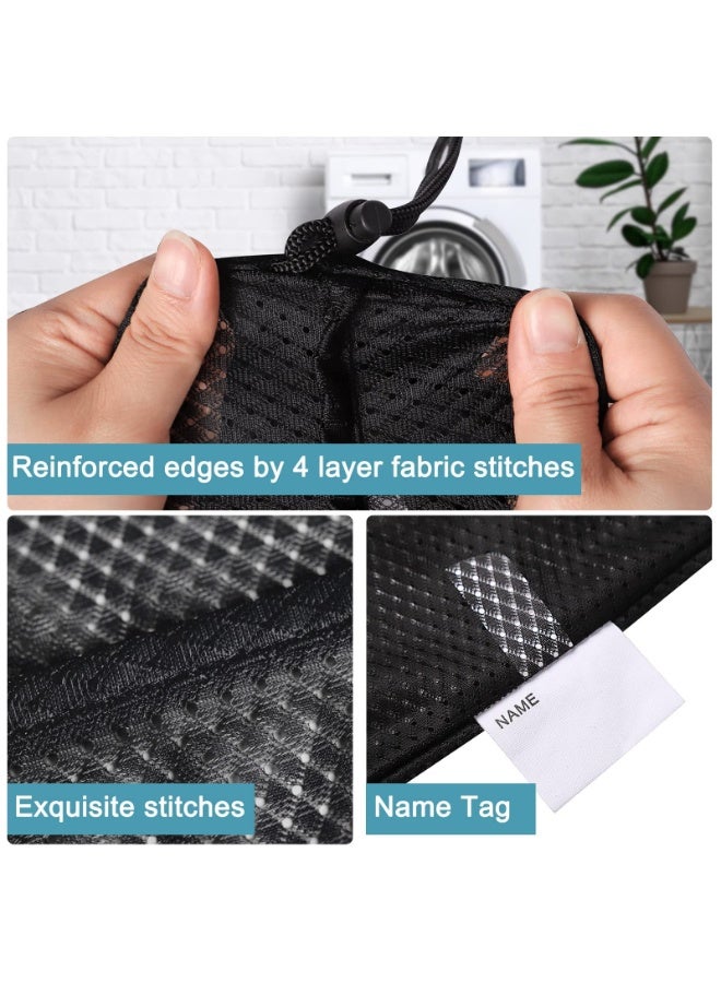 HOMESTAR Diamond Mesh Laundry Bag, Heavy Duty Wash Bag with Drawstring Closure, Polyester Wash Bags, Large Laundry Basket Liner for Travel, Sports, Dorm (Black 60*90 cm) - Image 4