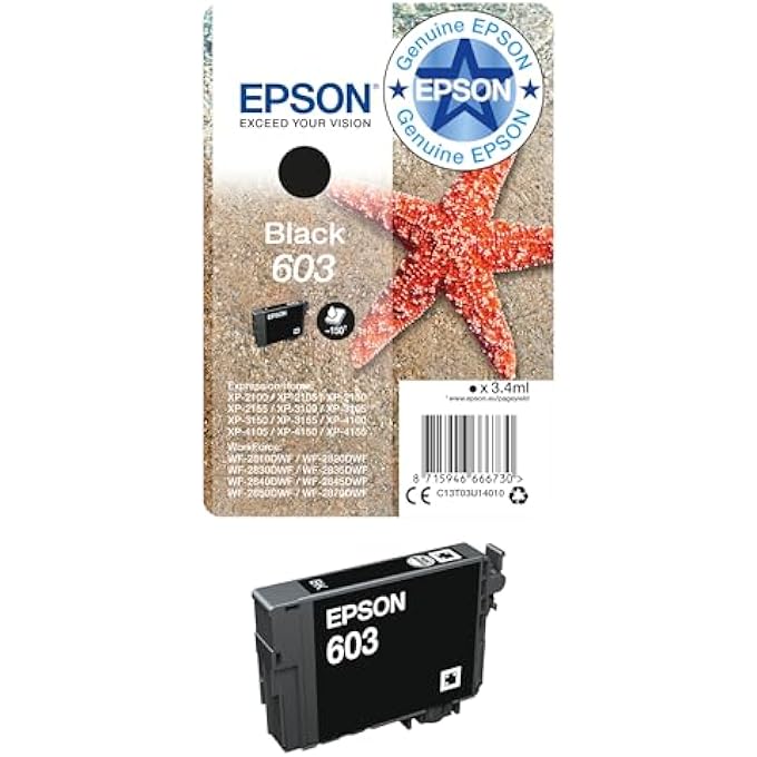 SINGLEPACK BLACK 603 INK