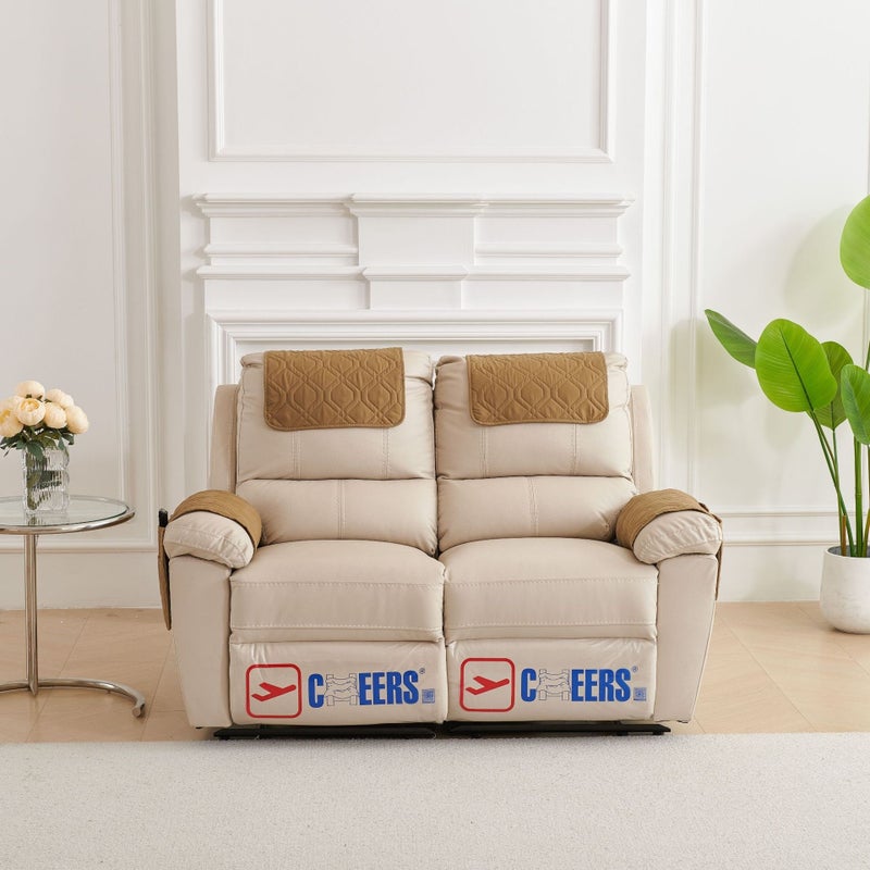 Yi Tong Hong New Cross-Border Sofa Armrest Pad 3-Piece Set with Headrest Pillow and Storage Pocket for Recliner and Sofa - Image 1