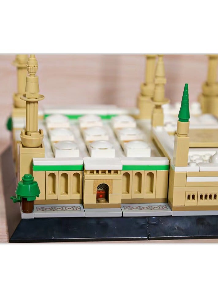 594 PCS Prophet’s Mosque Building Blocks | Medina Architecture Puzzle DIY Set for Kids & Adults | Islamic Ramadan Eid Gift - Image 5