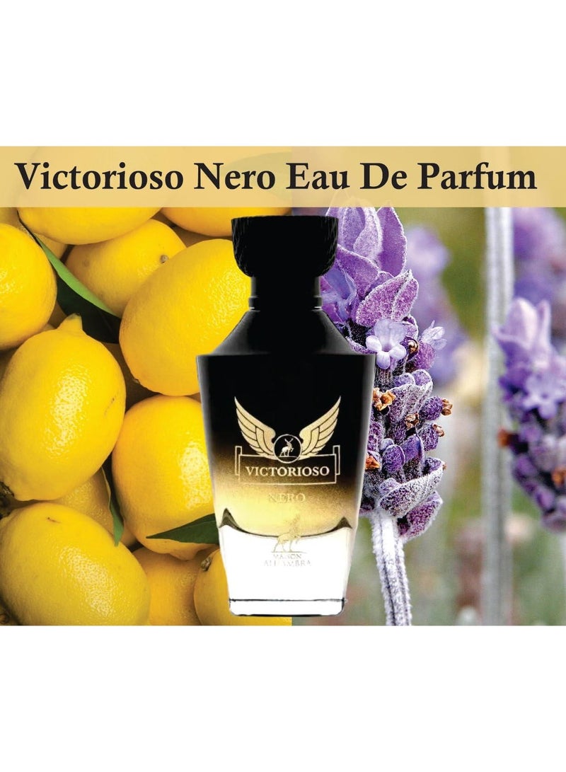 MAISON ALHAMBRA Victorioso Nero EDP For Men 100ml  - Image 5