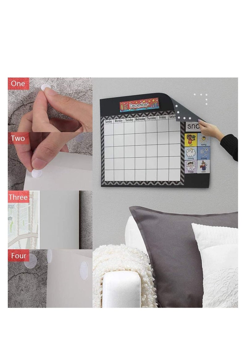 Excefore شريط لاصق ذاتي اللصق بقطر 10 مم، شريط لاصق ذاتي اللصق على الوجهين، شريط لاصق على شكل نقاط دائرية، شرائط لاصقة فائقة للاستخدام في المنزل والمدرسة والمكتب، 500 زوج (أبيض) - Image 4