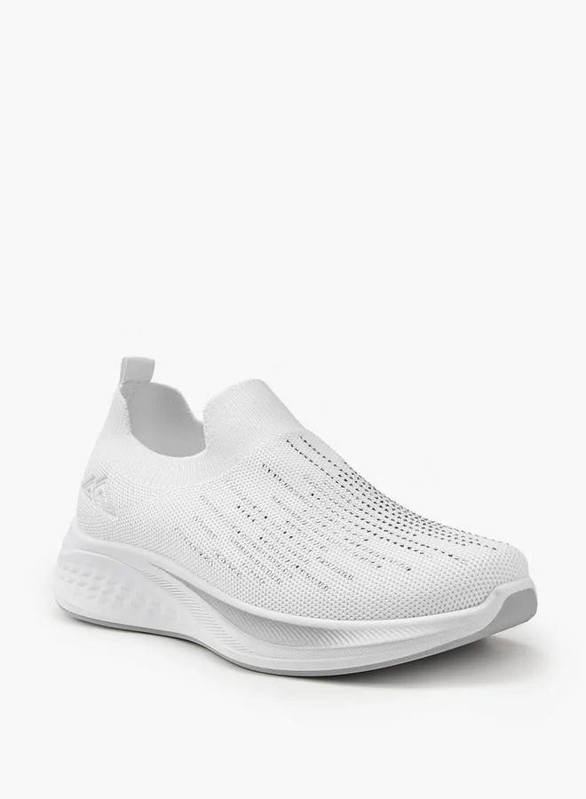 Embellished Slip-On Sports Shoes With Pull Tabs