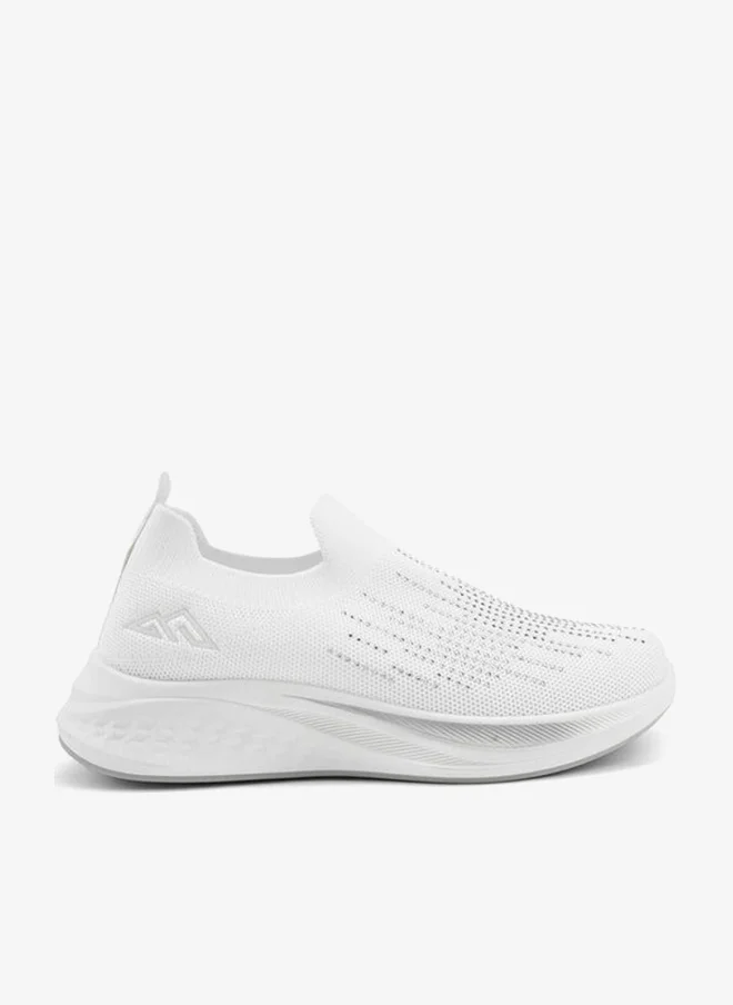 شو اكسبرس Embellished Slip-On Sports Shoes With Pull Tabs