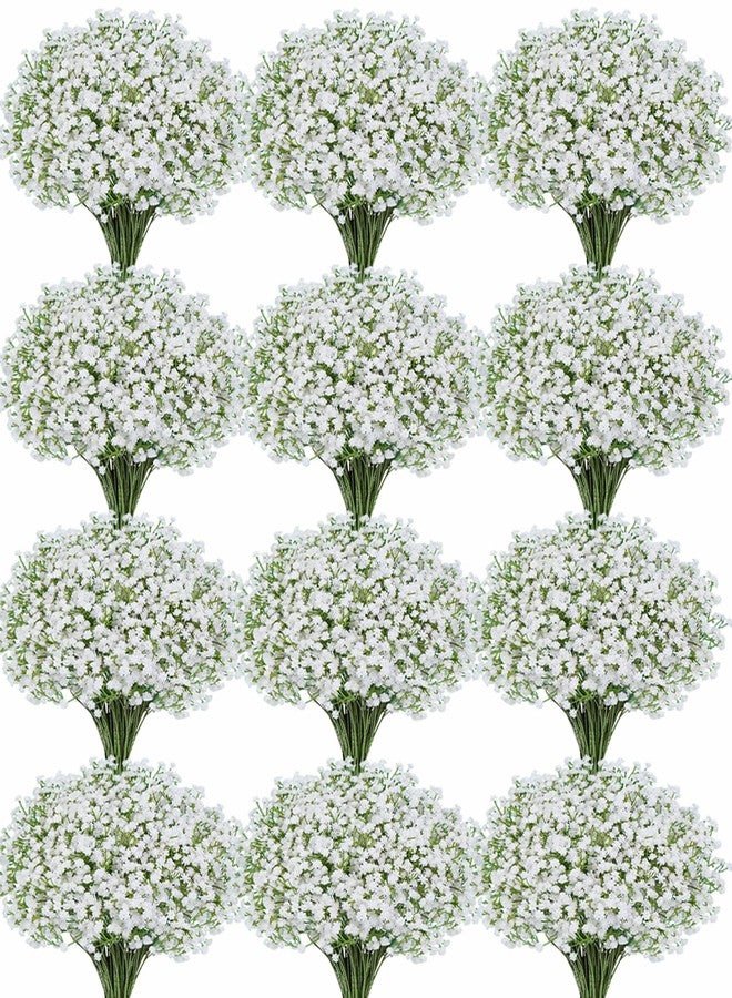 Cherica 100 Pcs Baby Breath Artificial Flowers, Fake Babys Breath Gypsophila Flowers Bulk, Realistic Artificial Flowers Bouquet Flores Artificiales para Decoracion for Wedding Party Home Decoration - Image 1