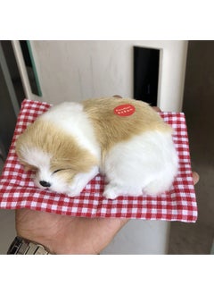 Cute Simulated Barking Dog Toy GiftCloth Pad Soil White Block Nap Dog Cloth Pad Soil White Block Nap Dog