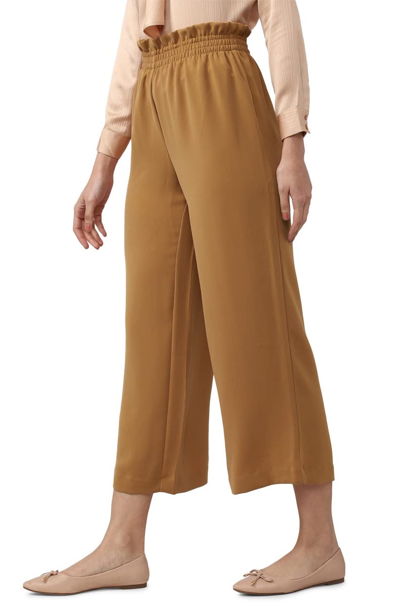 Van Heusen Women Women's Regular Pants (VWTFFRGPR41563_Yellow Ochre_32) - Image 2