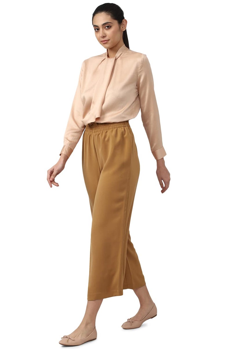 Van Heusen Women Women's Regular Pants (VWTFFRGPR41563_Yellow Ochre_32) - Image 5