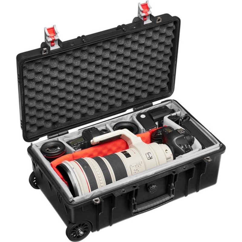 Manfrotto ProLight Reloader Tough-55 HighLid Carry-On Camera Rollerbag (Black) - Image 4