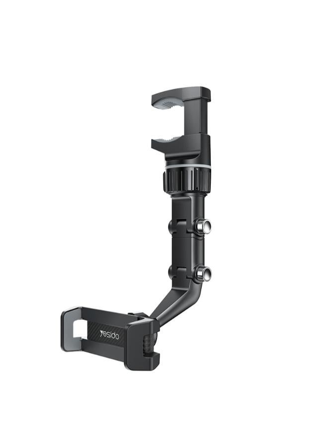 Yesido C192 Rearview Mirror Mobile Phone Car Holder | Universal 360 Rotating Car Phone Holder  - Image 1