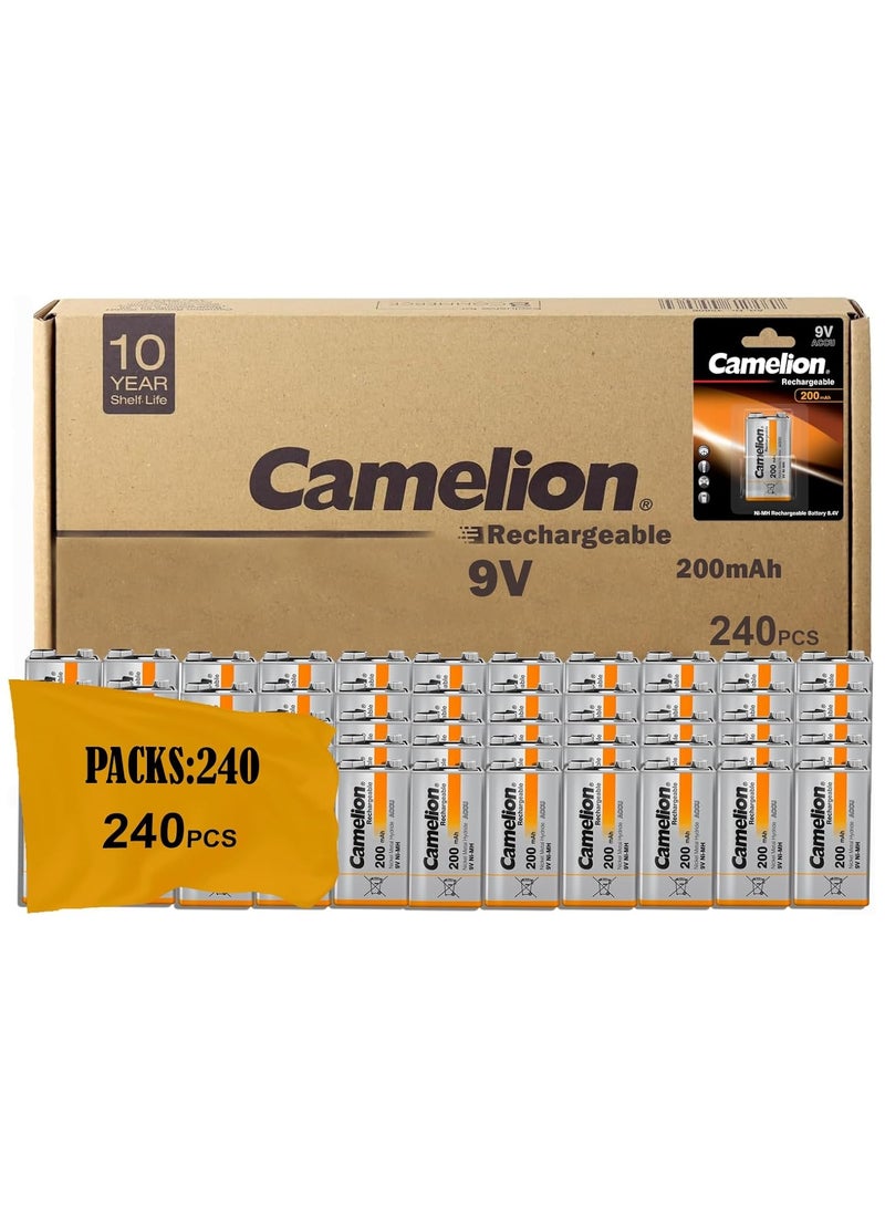 Camelion Camelion 17025122 Akku (NiMH, 9 Volt Block, 250 mAh, 1er) 240 Packs - Image 1