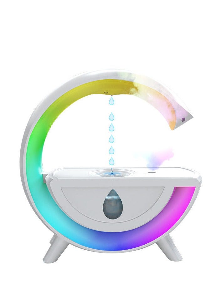 SKEIDO 350ml Anti-gravity Air Humidifier Diffuser Creative Aromatherapy Water Droplet RGB Table Lamp Night Light for Office Bedroom - Image 1