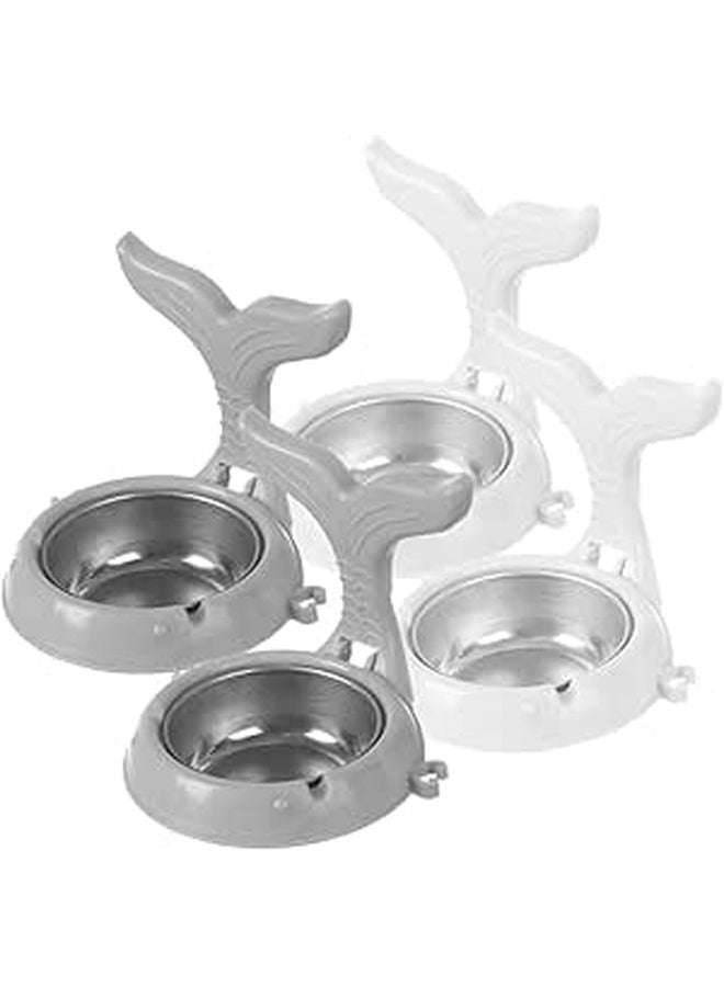 Self Adhesive Wall Mounted Ashtray 4 Pack Space Saving Design For Home Office Bathroom Outdoor Easy Installation No Tools Required - Image 1