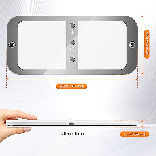 BlueFire أضواء سقف RV دائرية BlueFire 800LM، أضواء LED داخلية قابلة للتعتيم، سطوع قابل للتعديل 6W DC12-18V مع مفتاح تعتيم لـ RVs، المخيمات، المنازل المتنقلة، المقطورات (4 عبوات) - Image 3