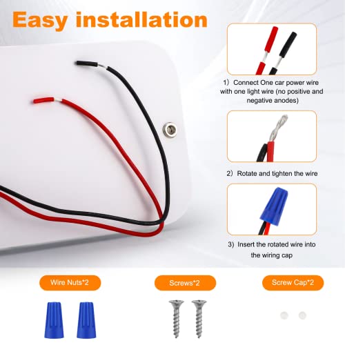 BlueFire أضواء سقف RV دائرية BlueFire 800LM، أضواء LED داخلية قابلة للتعتيم، سطوع قابل للتعديل 6W DC12-18V مع مفتاح تعتيم لـ RVs، المخيمات، المنازل المتنقلة، المقطورات (4 عبوات) - Image 5