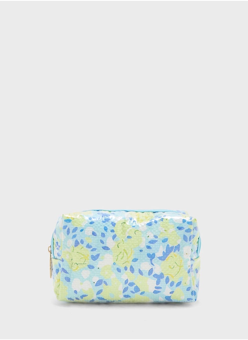 Ginger Rose Print Cosmetic Bag  - Image 1