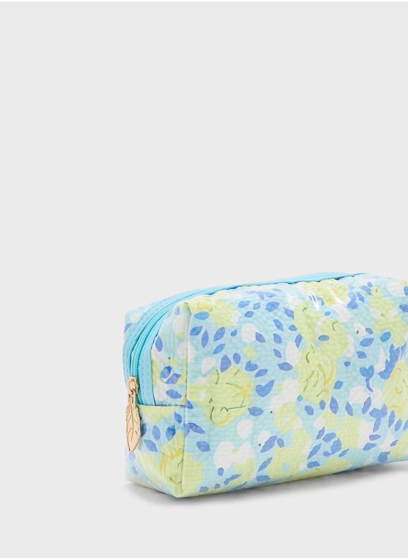 Ginger Rose Print Cosmetic Bag  - Image 4