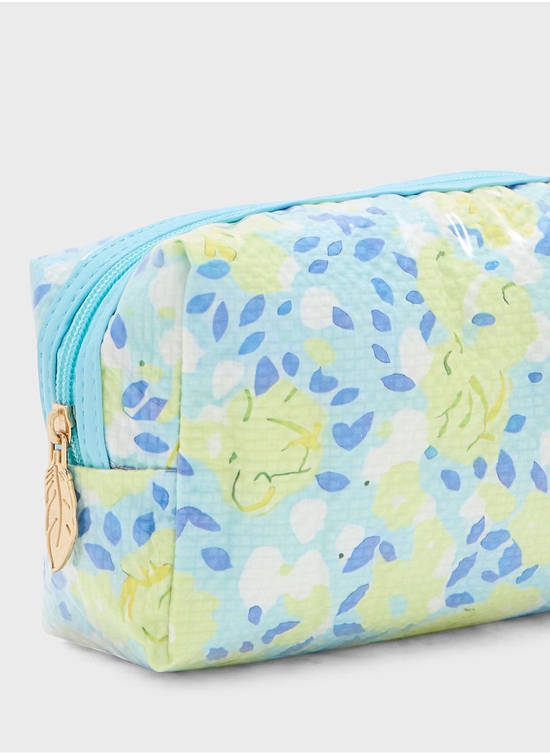 Ginger Rose Print Cosmetic Bag  - Image 5