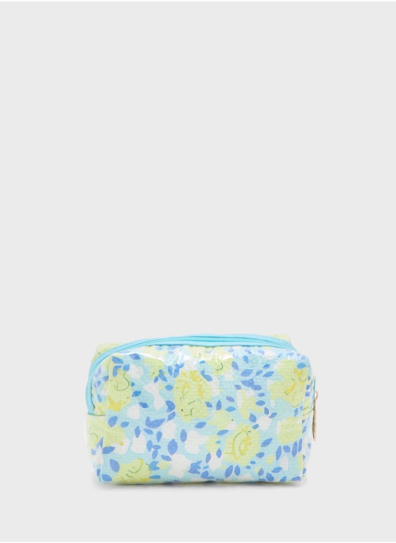 Ginger Rose Print Cosmetic Bag  - Image 3
