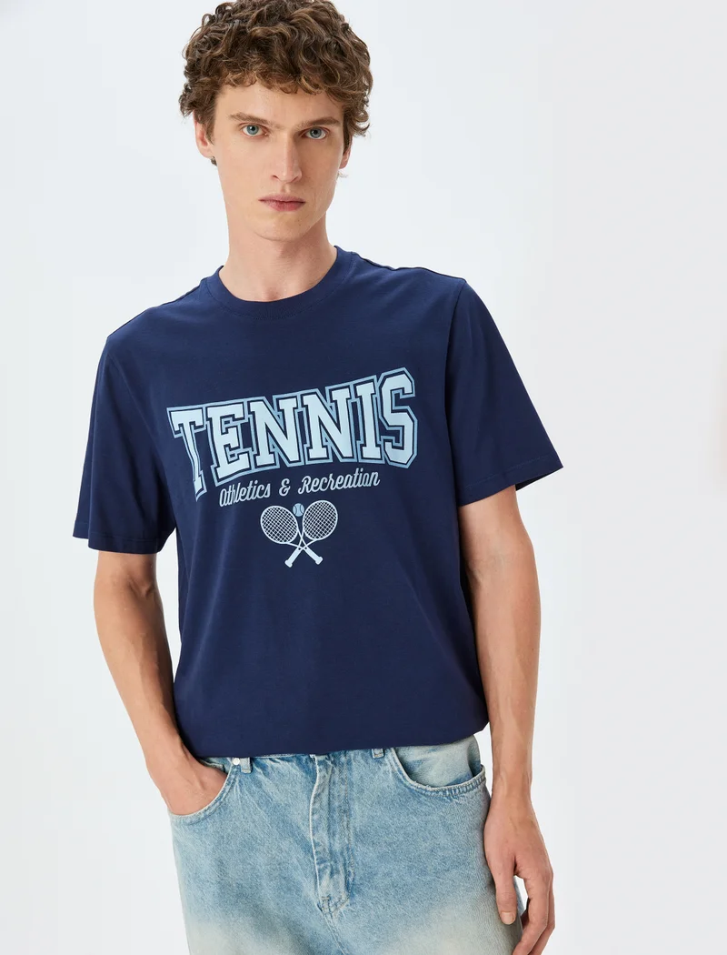 KOTON Slogan Printed T-Shirt