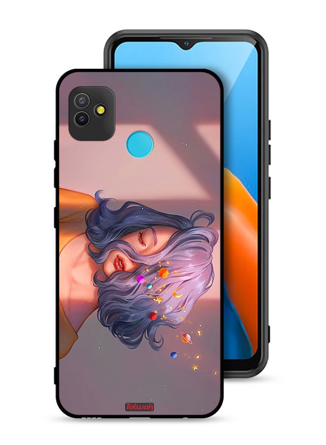 Tolwak Tecno Pop 5 Protective Case Cover Girl And Space Art - Image 1