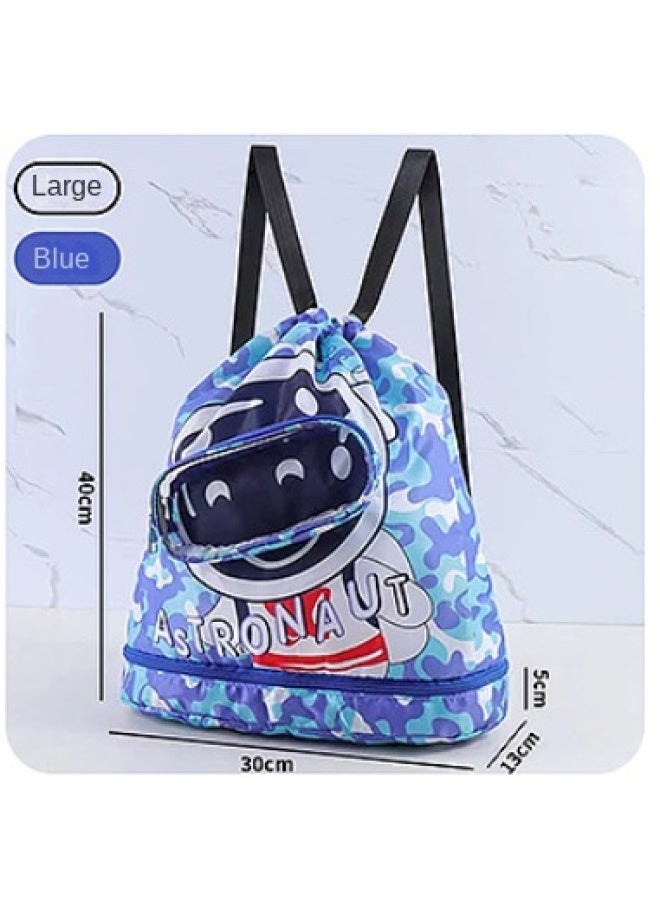 Children's Swimming Storage Bag Dry And Wet Separation Toiletry Bag Beach Storage Drawstring Travel Simple Storage Backpack - Image 2