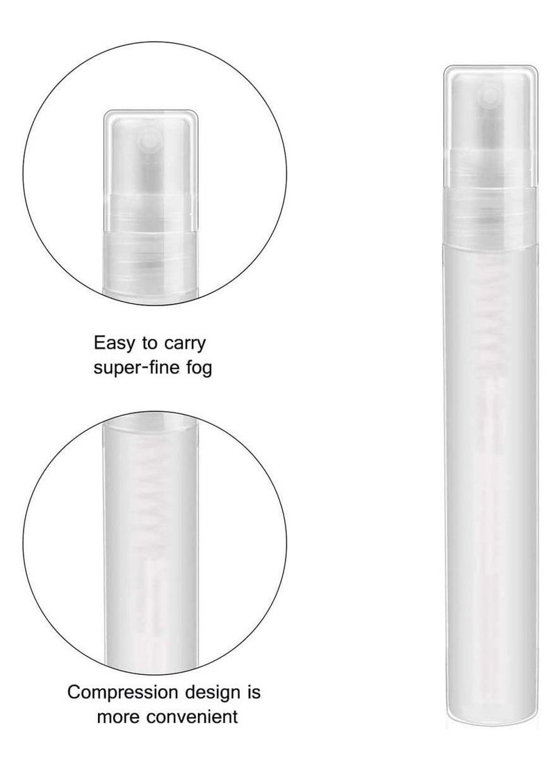 SYOSI 10Pcs 10ml&5ml Atomizer Bottle Mini Perfume Clear Bottles Portable Travel Refillable for Travel Party Portable Makeup Tool - Image 3