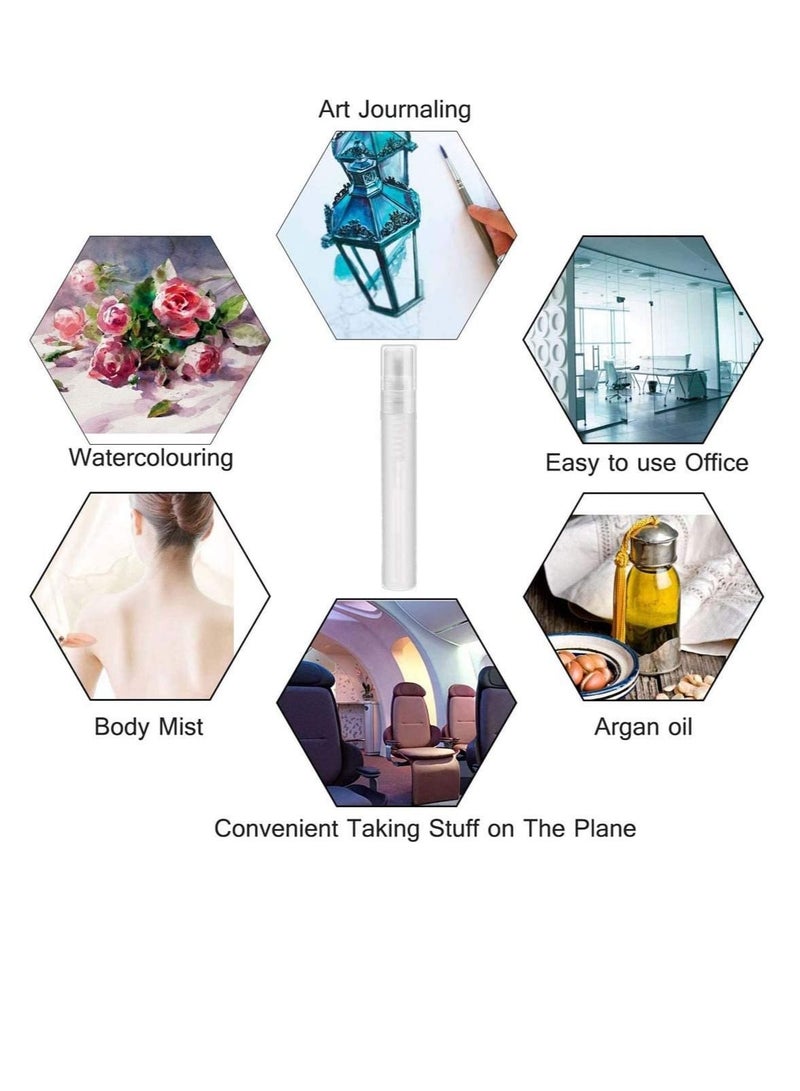 SYOSI 10Pcs 10ml&5ml Atomizer Bottle Mini Perfume Clear Bottles Portable Travel Refillable for Travel Party Portable Makeup Tool - Image 4