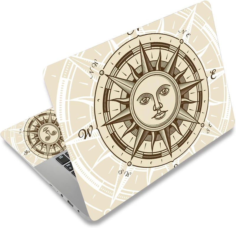 DINKY Laptop Sticker, 15.6 x 5.9 Inch, Mandala, PVC, Custom Protector - PC Notebook - Image 1