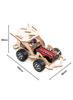 Generic Wooden Remote Car Science Kit Wireless Remote Control Racing Car Kit Science Experiment Kit DIY Model Cars Kit Educational Building Toys for 5-12 Year Old Boys  - Image 5