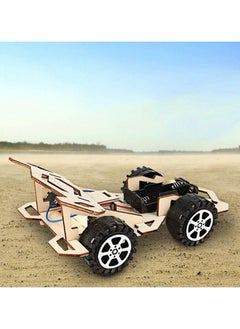 Generic Wooden Remote Car Science Kit Wireless Remote Control Racing Car Kit Science Experiment Kit DIY Model Cars Kit Educational Building Toys for 5-12 Year Old Boys  - Image 2
