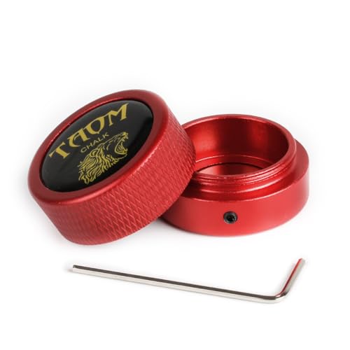 YEUEK TAOM Pool Chalk Holder Round Shaped Practical Tool Billiards Accessories Magnetic Mini Chalk Tip Case Container Round Box Billiards - Image 1