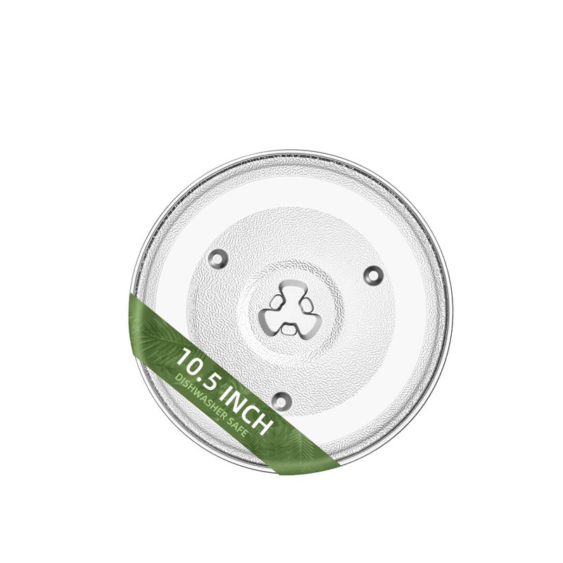 Gemroom 105 Microwave Turntable Compatible with Emerson 252100500497 10 12 inch Replacement Microwave Glass Plate for Hamilton Beach Oster MPP23