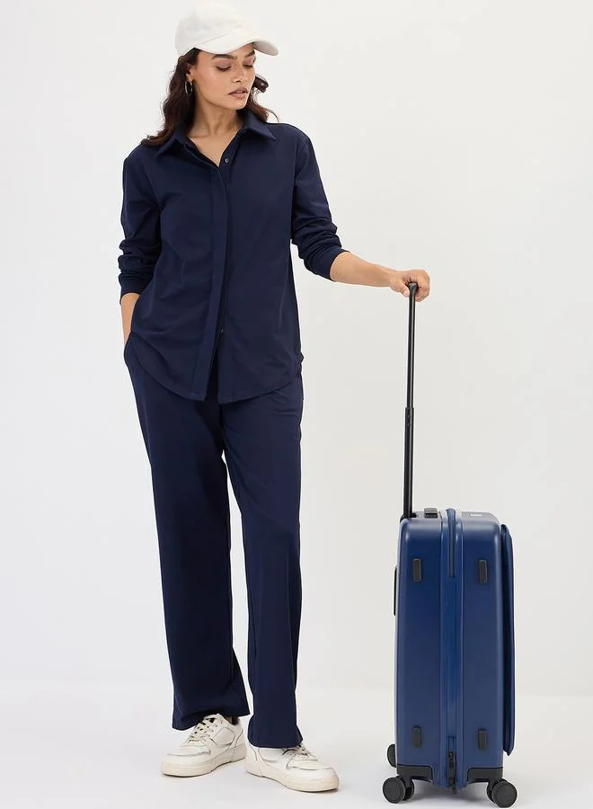 Femmella  Navy Blue Wide Leg Pants for Women | Best Price UAE