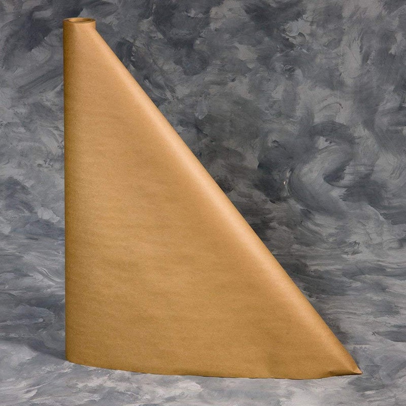 N F String  Son Inc 100 Foot Plain Brown Kraft Paper Table Covers