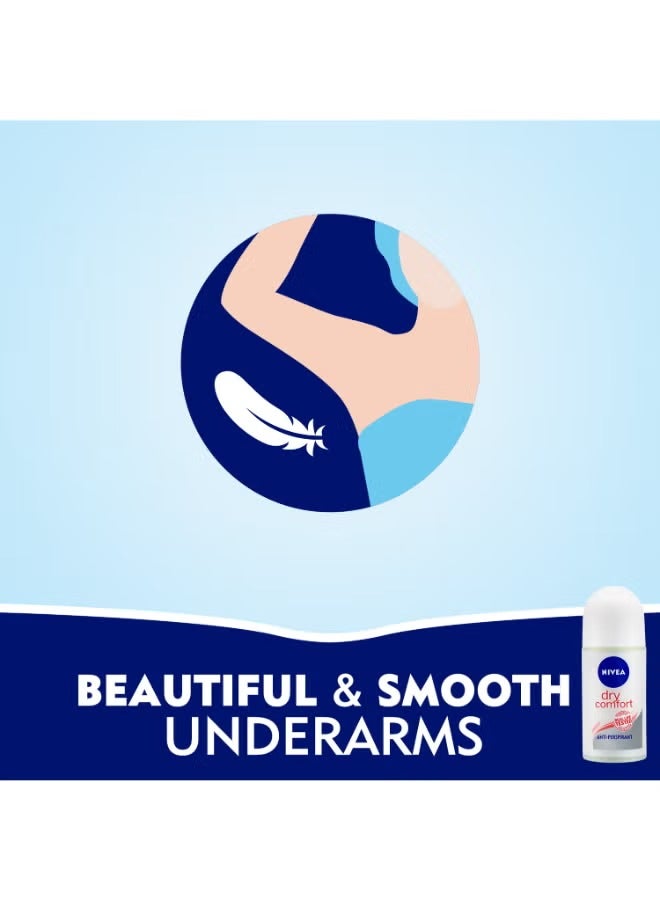 Nivea Dry Comfort Antiperspirant Roll On 50ml - Image 3